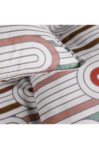 Juego de nórdico de algodón 57 hilos/cm² Sunshine 6.24 - Crudo y rosa