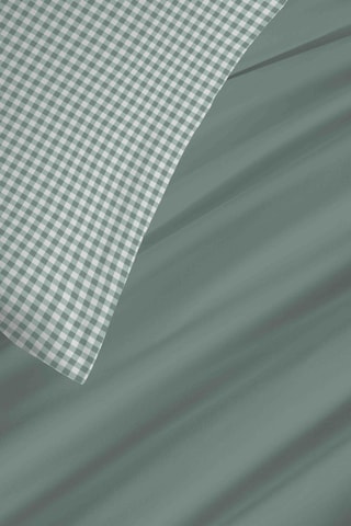 Parure copripiumino double face in cotone 57 fili/cm² Gabrielle - Salvia