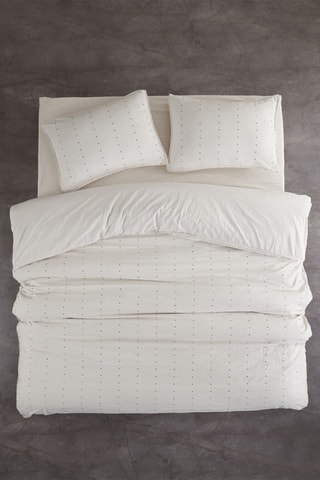 Parure copripiumino Encorte in cotone 61 fili/cm² - Bianco