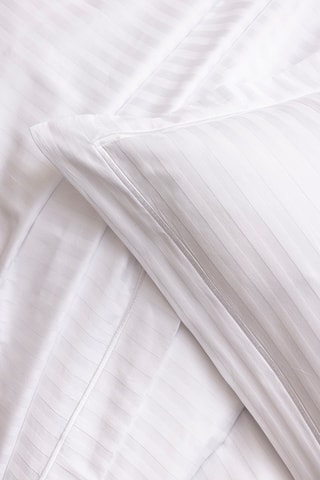 Sábana encimera de satén de algodón 120 hilos/cm² Prestige - Blanco