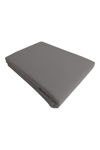 Drap plat en satin de coton 83 fils/cm² Gris
