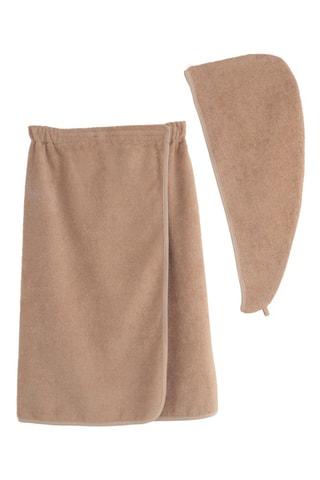 Pareo e asciugamano - Beige