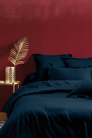 Copripiumino in raso di cotone 80 fili/cm² - Navy