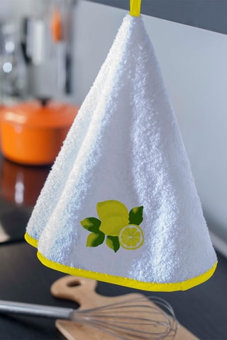 2 strofinacci Limoncello - Bianco e giallo