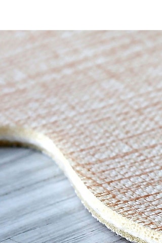 2 tappetini bagno - Bianco e dorato - 50 x 60/60 x 100 cm