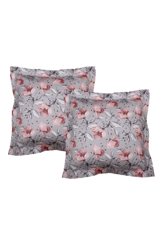 2 taies d'oreiller - Gris - 63 x 63 cm