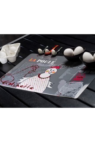 6 sets de table - Taupe - 44 x 28,5 cm