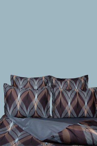 3 housses de couette réversible - Marron