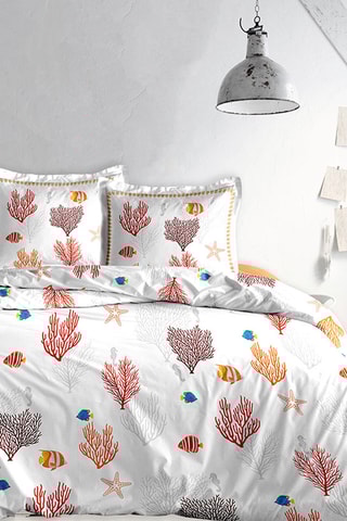 Parure de couette - Corail