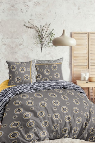 Parure de couette réversible - Gris