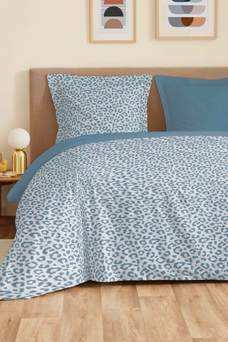 Parure de draps en coton - 57 fils/cm² - Bleu