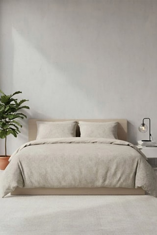 Parure de couette en coton - 83 fils/cm² - Beige