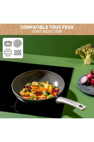 Wok revêtement céramique  Renew On - 28 cm - 3,67 l - Fabrication Française