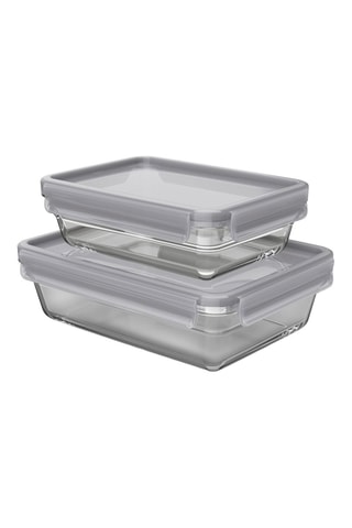 2 boîtes de conservation en verre MasterSeal - 0,7/2 l - Fabrication Française