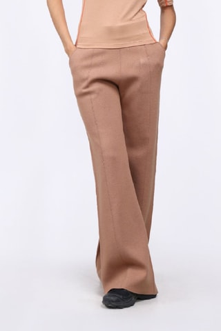 Pantaloni a vita alta Annie - Marrone chiaro