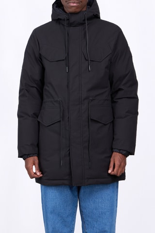 Parka con capucha y chaleco Marcus - Negro