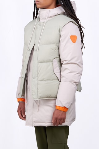 Chaqueta con capucha y chaleco Marcus - Gris y rosa