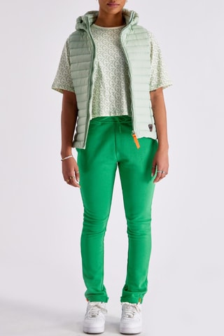 Chaleco con capucha Romane - Verde claro