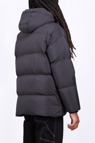 Anorak con capucha unisex Manie Textule - Negro