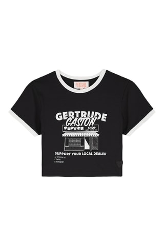 T-shirt cropped Renata - Nero