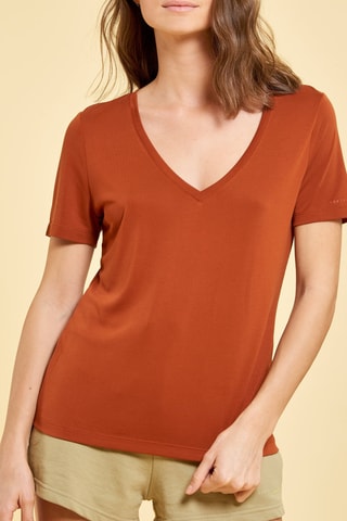 T-shirt Hectora - Rosso mattone