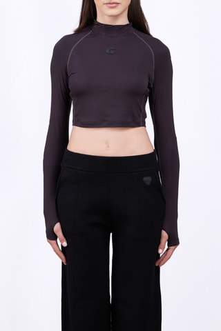 T-shirt cropped Celine - Nero