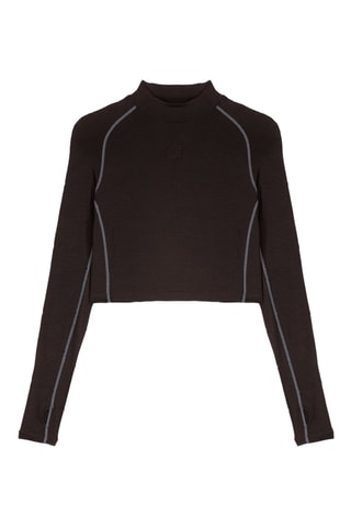 T-shirt cropped Celine - Nero