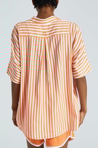 Blusa Celine - Naranja y blanco