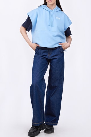 Sudadera con capucha Amandine Br - Celeste