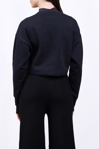 Sudadera corta Maggy - Negro