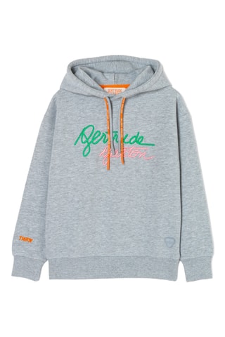 Felpa con cappuccio Little Charly BR - Grigio melange