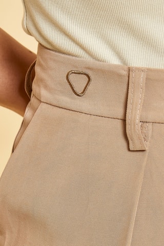Shorts a vita alta Sam - Beige