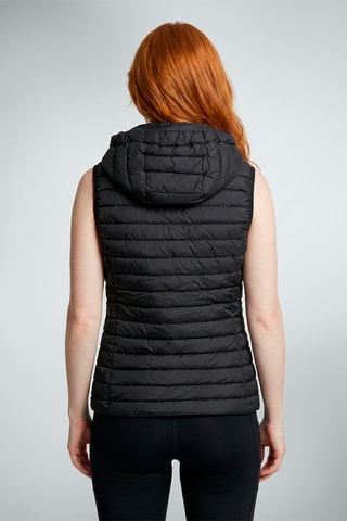 Chaleco con capucha Romane - Negro