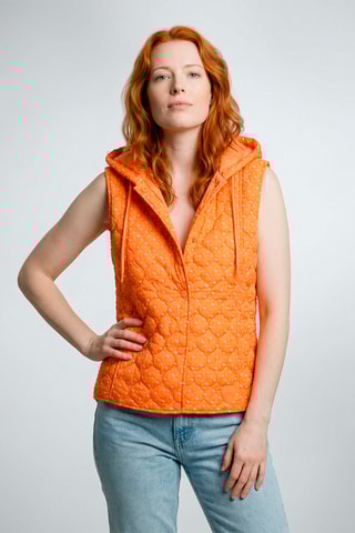 Chaleco con capucha Jenna - Naranja