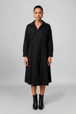 Abito a camicia Karine - Nero