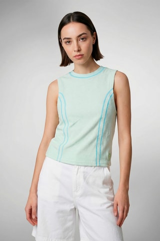 Camiseta de tirantes Estelle - Verde agua