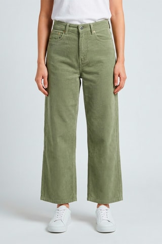Jeans a vita alta Paula - Kaki