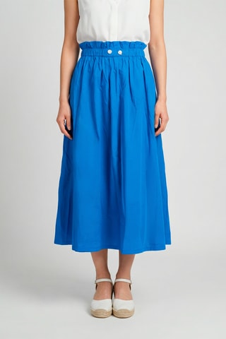 Gonna midi a vita alta Jacky - Indaco