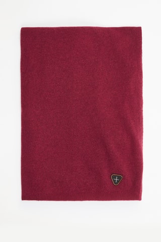 Bufanda de lana y cachemir unisex Leone - Burdeos