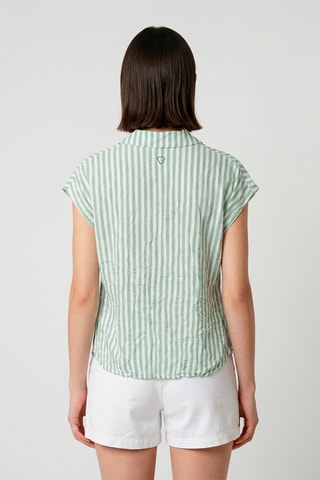 Camisa Valentine - Verde oliva y crudo