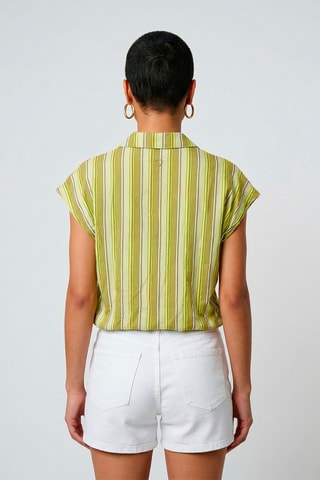 Camisa Valentine - Verde oliva y verde claro