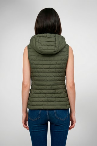 Chaleco con capucha Romane - Caqui