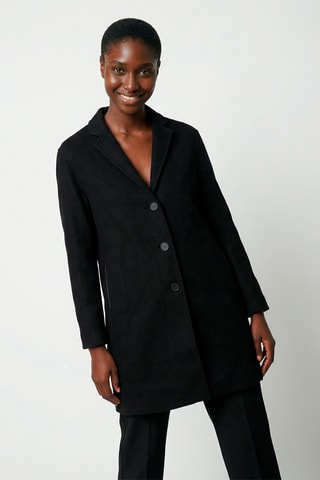 Abrigo de lana unisex Aurel - Negro