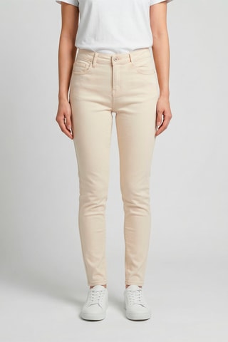 Jeans a vita alta Anna - Ecrù