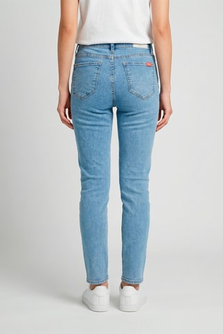 Jeans a vita alta Anna - Azzurro