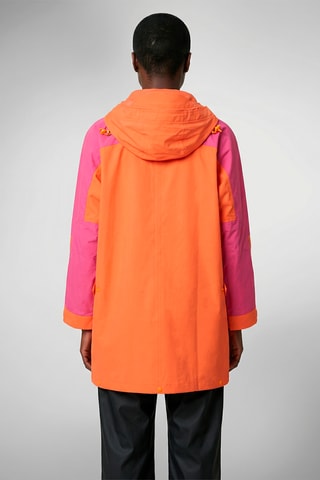 Parka con cappuccio unisex Dimitri - Arancione e fucsia