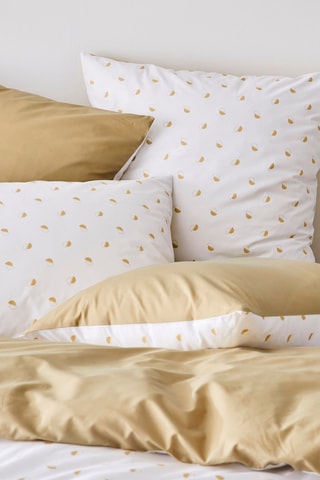 Funda de almohada de algodón peinado 80 hilos/cm² Alex - Marrón - 50 x 70 cm