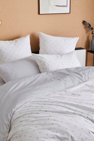 Funda de almohada de algodón peinado 80 hilos/cm² Alex - Blanco - 50 x 70 cm