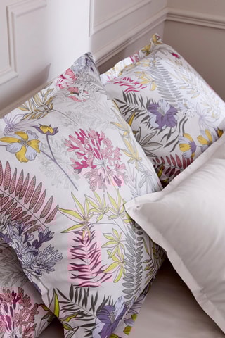 Funda de almohada de algodón peinado 110 hilos/cm² Anais - Gris - 65 x 65 cm