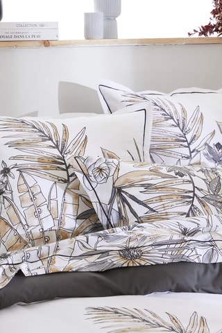 Funda de almohada de algodón 57 hilos/cm² Sumatra - Beige - 50 x 70 cm